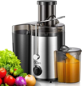 Black 500W Centrifugal Juicer Extractor Wide Mouth 3" Feed Chute Fruit Vegetable - Picture 1 of 12