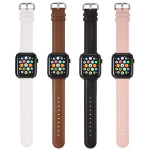 para Apple Watch pulsera 42 44mm Series 1 2 3 4 5 CUERO correa reloj