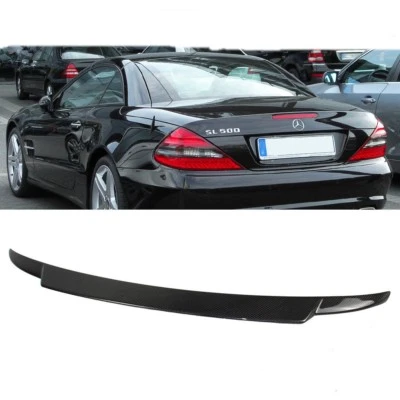 CARBON FIBER For Mercedes Benz R230 SL500 SL63 V Style Trunk spoiler Convertible Foto 1 de 3