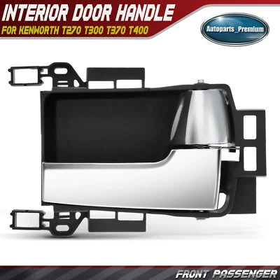 Manija de puerta interior cromada + gris para pasajero delantero para Kenworth T270 T300 T370 Foto 1 de 4