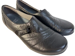 Dansko Franny Women's Size 38 Black Leather Milled Nappa Shoes Slip On - Picture 1 of 13
