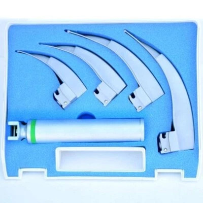 Набор волоконно-оптических многоразовых лезвий и ручек для ларингоскопа Macintosh - Изображение 1 из 3