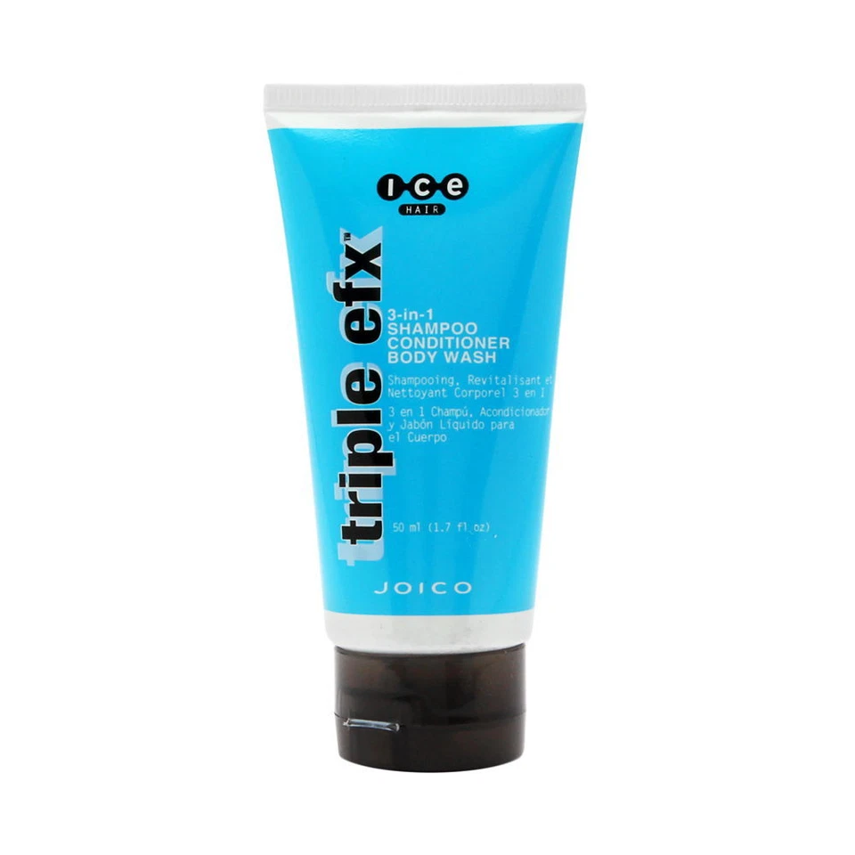 Joico ICE Triple EFX 3 en 1 Champú Acondicionador Jabón Corporal 1.7 OZ Foto 1 de 1