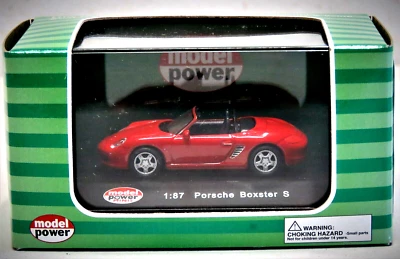 MODEL POWER car PORSCHE BOXTER S HO scale 1:87 New 19185 - Image 1 of 4