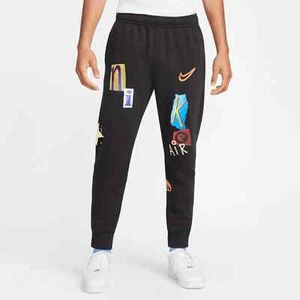 NWT NIKE Club Legacy Pants Boys Medium Joggers Black MULTI - Picture 1 of 3