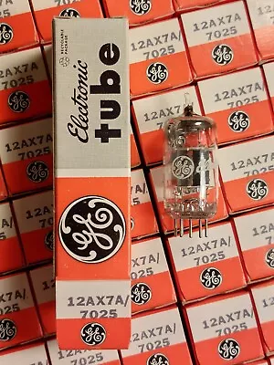 Tubo de vacío único GE 12AX7A 7025 NUEVO EN CAJA - Muchos disponibles Foto 1 de 4