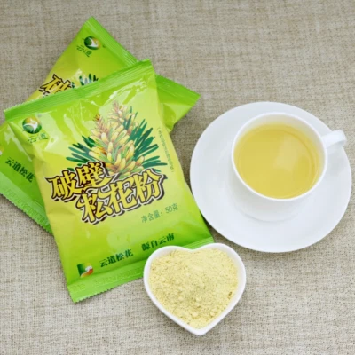 Polen de pino roto con cáscara cosechado silvestre chino Yunnan 10 bolsas*50 g 500 g Foto 1 de 4