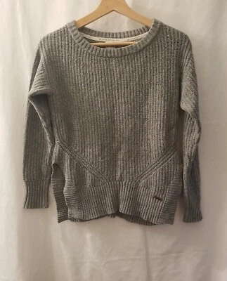 Suéter Toms for Target Mujer Pequeño Gris Cuello Redondo Dobladillo Dividido Pullover Foto 1 de 4
