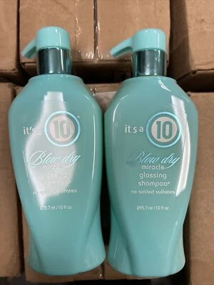 It's a 10 Miracle Blow Dry Glossing Shampoo 10 Oz ~ 100% AUTHENTIC PACK OF 2 - Image 1 of 2