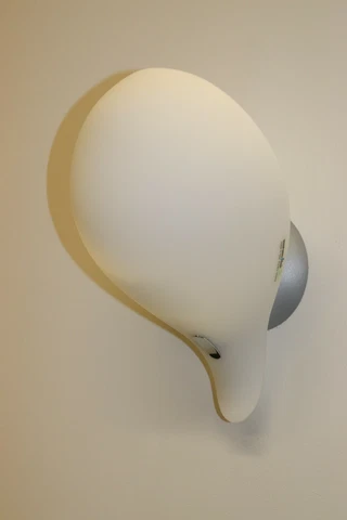 1990 Carlo Nason Murano Wall Lamp White Glass Cover