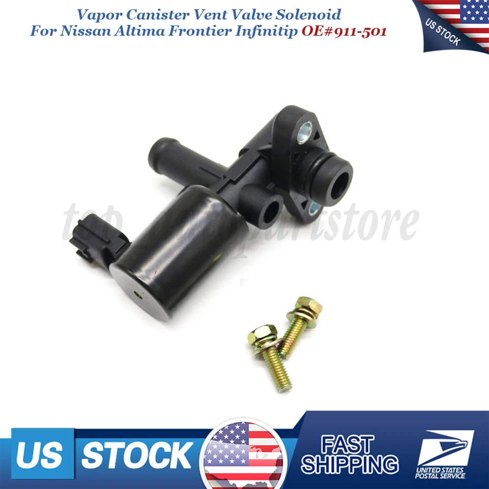 Solenoide de válvula de ventilación de bote de vapor para Nissan Xterra Máxima Infiniti Q45 911-501 Foto 1 de 4