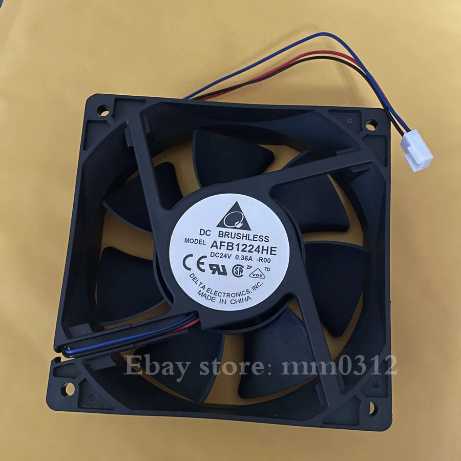1pcs  Delta AFB1224HE-R00 12cm 24V 0.36A 120mm inverter fan 3pin - Image 1 of 2
