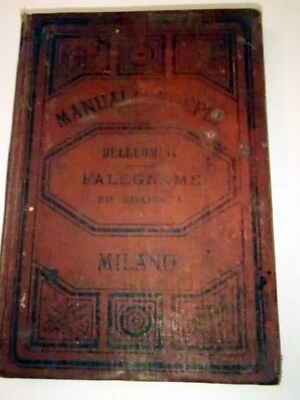 1887 ANTIQUE BOOK  -  CARPENTER CABINETMAKER MANUAL - Ed HOEPLI - ITALIAN XARE!! - Image 1 of 4