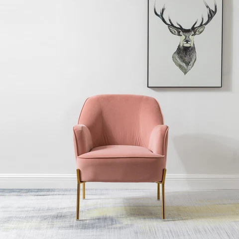 Karat Home Nora Accent Chair - Pink  MSRP $296.67 Cover