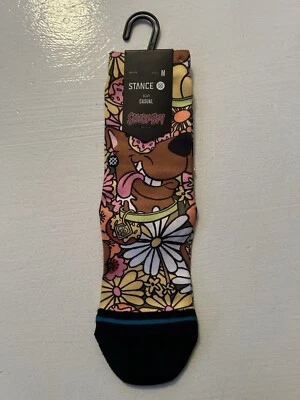 Stance Kids Snakin Scoobs 船袜 儿童 尺寸 中号 Scooby Doo Floral Groovy M — 第 1/4 张图片