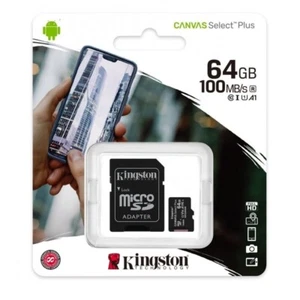 KINGSTON MICRO SD CARD 64GB CLASS 10 - Foto 1 di 1