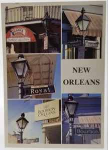New Orleans LA Jazz Alley Toulouse Bourbon Royal Orleans Street Postcard Unused - Picture 1 of 2