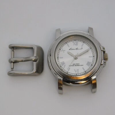 Женские кварцевые аналоговые часы Eddie Bauer V8V110 полностью из нержавеющей стали с новым аккумулятором - Изображение 1 из 4