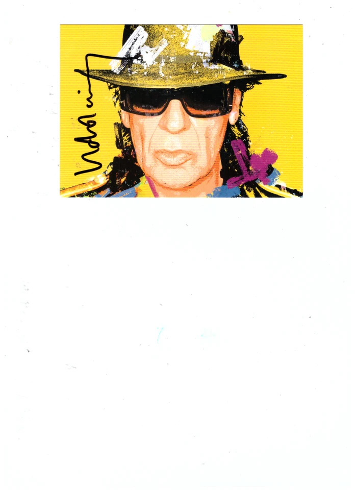 Udo Lindenberg Autogrammkarte . ( Original Signiert ) - Bild 1 von 1