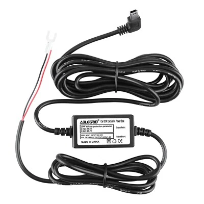 ABLEGRID 12v to 5v 1.5a Hard Wire Adapter Cable Mini USB Jack for Car DVR Dash Camera TT