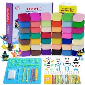 Air Dry Clay 42 Colors Modeling Clay for Kids DIY Model Magic Clay Molding Cl... - Picture 1 of 7