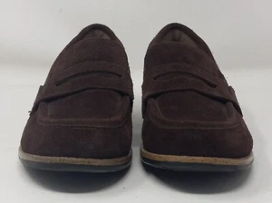 Earth Avani Barcelona Chocolate Brown Leather Slip On Penny Loafers Size 7 M - Picture 1 of 13