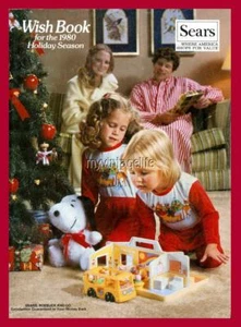 SEARS CHRISTMAS WISH BOOK 1980 2" x 3" Kühlschrankmagnet Vintage Nostalgie - Bild 1 von 1