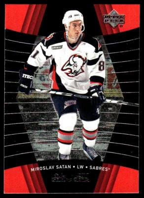1999-00 Upper Deck Black Diamond #13 Miroslav Satan Buffalo Sabres Hockey Card - Image 1 of 2