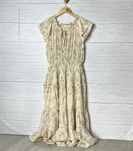 Vestido By the River para mujer talla pequeña neutro floral pradera campesina en capas - Imagen 1 de 23
