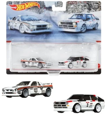 Paquete de 2 Hot Wheels Premium Lancia Rally 037/84 Audi sports quattro Foto 1 de 3
