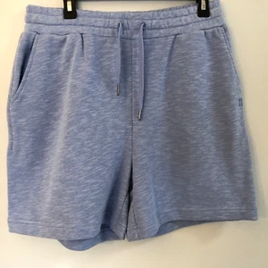 Sweaty Betty Essentials Shorts Cotton Sweat Shorts Blue NWT Size XL Drawstring - Picture 1 of 5