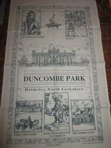 Souvenir Tea towel Duncombe Park by Hannah & Company cotton - Picture 1 of 9
