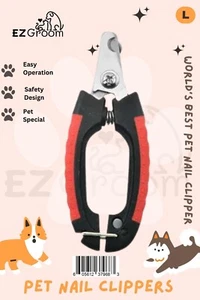 EZGroom Dog & Cat Pets Nail Clippers and Trimmers ( L-Red ) - Picture 1 of 9