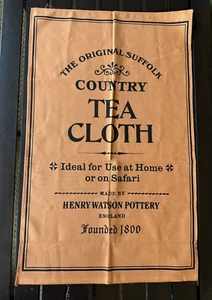 Toalla de tela de té Suffolk Country original RARA VINTAGE 1986 hecha en Inglaterra NUEVA - Imagen 1 de 8