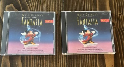 Walt Disney's Fantasia Banda Sonora Original Remasterizada (CD, 1990) Discos 1 y 2  Foto 1 de 3