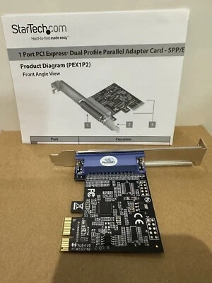 STARTECH.COM PEX1P2 1 PORT PARALLEL ADAPTER PCIE CARD - SPP/EPP/ECP - Image 1 of 4