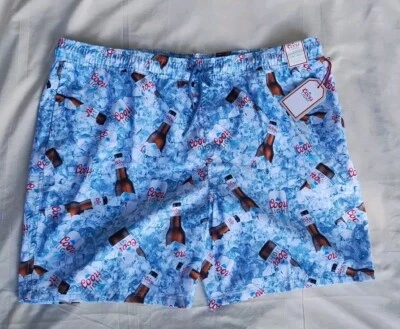 SHORTS DE NATAÇÃO MASCULINO COORS CERVEJA LEVE CORDÃO AZUL TAMANHO XXL novo com etiquetas  - Imagem 1 de 2
