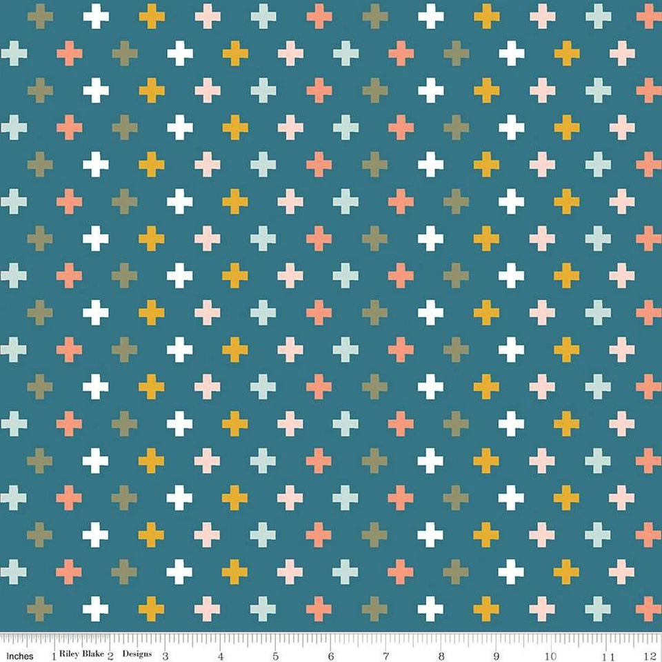 Franela Make A Pretty Life Plus verde azulado de Jodi Sanford para Riley Blake Designs Foto 1 de 1