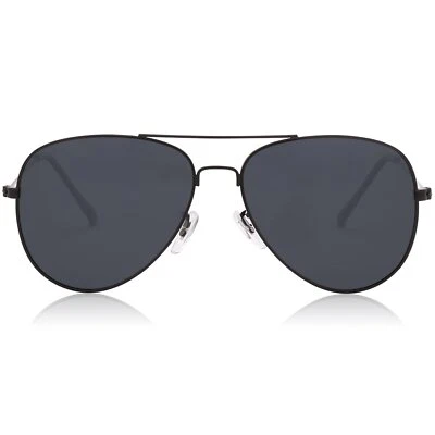 Gafas de sol polarizadas clásicas de aviador lentes espejadas UV400 para hombres y mujeres gafas negras Foto 1 de 3