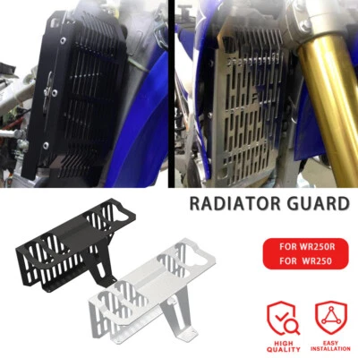 Motorcycle Radiator Guard FOR YAMAHA WR250R 2008-2021 WR250X 2008-2021 Black New Foto 1 de 4