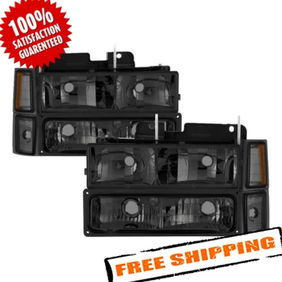 Faros ahumados Spyder Auto 5072238 xTune con luces de esquina y estacionamiento Foto 1 de 4