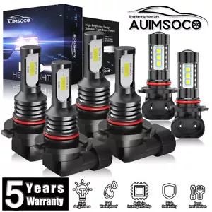 For GMC Sierra 3500 Classic 2007 LED Headlight Kit + Fog Light Bulbs Cool White - Picture 1 of 13