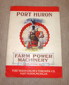 PORT HURON CATALOG STEAM TRACTION ENGINES & THRESHING MACHINES Neat ORIGINAL