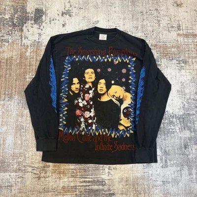 Camiseta BOTA Gira Tristeza Llama Púrpura Banda Smashing Pumpkins Estilo Vintage Años 90 RARA Foto 1 de 4