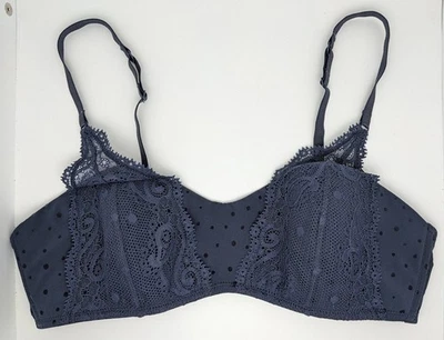 Bralette inalámbrico Paris Atelier & Other Stories azul marino negro a lunares de encaje talla 6 Foto 1 de 4