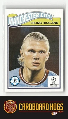 2023 Topps Living UEFA Club Competitions #510 Erling Haaland Manchester City - Image 1 of 2