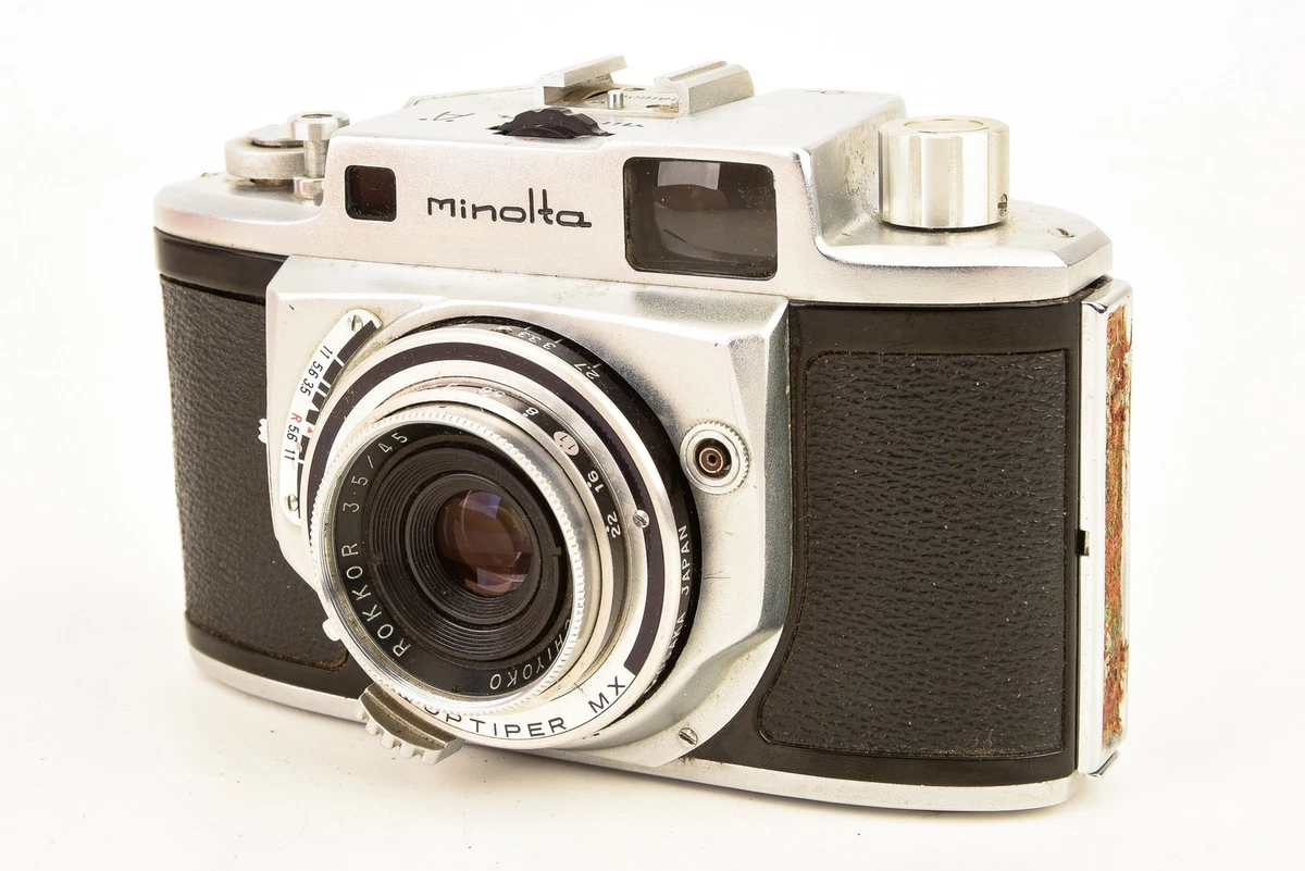 Minolta A 35mm Film Rangefinder Camera with Rokkor 45mm f/3.5 Lens