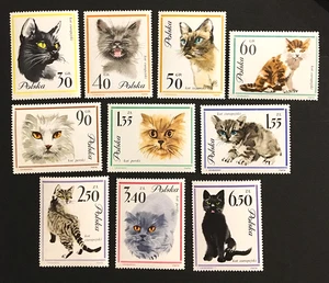 Poland 1964 complete set MNH ** cats Sc#1216-1225 Mi#1475-1484 - Picture 1 of 1