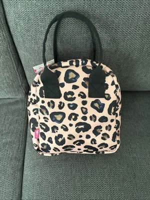 Bolso de mano de almuerzo aislado con estampado de leopardo MyTagAlongs Foto 1 de 3