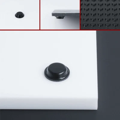 2-200 x Wandpuffer schwarz 12,7x3,5 mm Elastikpuffer Bumpon Gummi selbstklebend - Bild 1 von 4